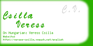 csilla veress business card